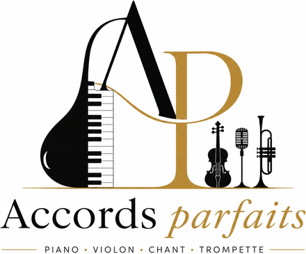 Accords parfaits — piano, violon, chant, trompette